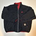 VTG Nike Jacket Mens Black Red Reversible Swoosh Puffer 90s White Tag Large