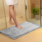 Non-slip Microfiber Shag Bathroom Rugs Bath Mats Shower Rug Dark Gray Premium US