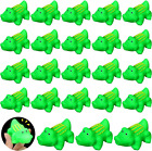24 Pcs Mini Rubber Crocodile Baby Bath Toys for Girls Boys Luminous Squeaky Alli