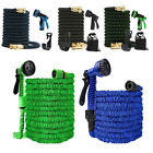 25,50,75,100,150FT Expandable Flexible Garden Hose Pipe Water Pipe w/Spray Nozzl