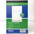 SALES ORDER Book 50 Sets 2 Part Purchase Receipt CARBONLESS Duplicate Copy C080