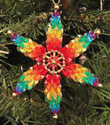 Bead Craft Kit Starburst Christmas Ornament, 4-1/2