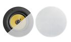 ynVISION 2-Way 8 inch Premium In Ceiling Speakers with Pivoting Tweeter 2 PACK