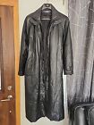 charles klein leather trench coat
