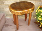 rustic-modern BLACK WALNUT TEA/COFFEE/end log-home TABLE~hand-crafted~furniture