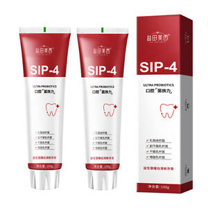 SIP-4 高度白清新口腔 益生菌烟酰胺牙膏 去牙垢 清新口气口臭烟渍 去黄速效 SP-4 Probiotic Whitening Toothpaste