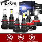 9005 +9006 +H11 LED Combo Headlight Fog Light Kit High Low Beam Bulb White 6000K