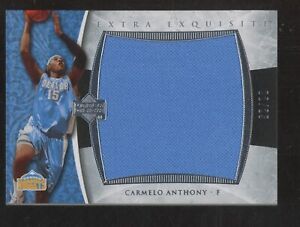 2005-06 UD Exquisite Collection Extra Exquisite Carmelo Anthony Jumbo Patch 2/25