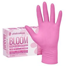 Pink Nitrile Exam Gloves - Various Sizes - Powder & Latex Free (Medical Grade)