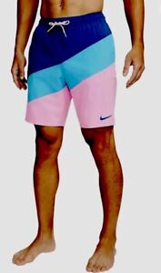 Nike Men's Small Color Surge 9” Volley Swim Shorts Trunks Bathing Suit MSRP $74