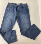 TOMMY HILFIGER Men's 40x34 (40x33) WideLeg Denim 100% Cotton Blue Jeans Med Wash
