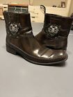 Aldo mccollins skull leather Brown Chelsea Boots - Size 12.5