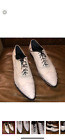 Gianni Barbato men's size 40 leather white pointed shoes