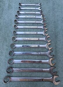 Craftsman 12pc Metric +1 SAE Combination Wrench Set 7mm-19mm