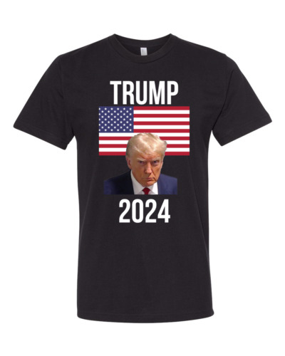 Trump Mugshot  T Shirt  Official Mug Shot!! TRUMP 2024 SHIPS FREE
