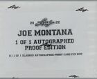 2022 Leaf Joe Montana Autographed 1/1 Proof Box Slabbed Auto Signed Card Box