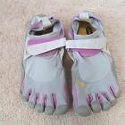 VIBRAM Five Fingers Gray Purple Barefoot Running Shoes Women's Size W 39 US 8