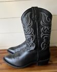 Tony Lama Men’s Black Leather Cowboy Western Boots Size 12 EE USA 7926 *MINT*