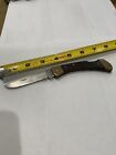 Vintage Frontier Double Eagle Imperial Stainless USA 4515 Wood Lockback Knife 3”