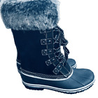 NEW Eddie Bauer Black Suede Waterproof Lace Up Hunt Pack Boots  — SZ 8.5