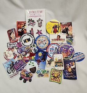 Lot of Vintage 90s  & New Patches & Pins Mixed Lot 35+ Pieces