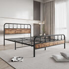 Queen Size Bed Frames With Wood Headboard And Footboard Vintage