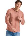 Hanes Hoodie Sweatshirt Originals Men's Pullover Button Up Lightweight Tri-Blend