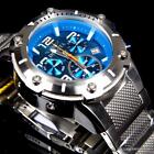 Invicta Speedway XL Teal Blue Stainless Steel Chronograph Swiss Parts Watch New