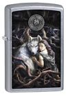 Zippo Anne Stokes Soul Bond, Woman With Wolf Lighter, Street Chrome NEW IN BOX