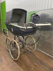 Vintage Silver Cross Baby Carriage Stroller VTG England Pram Doll Child With Bag