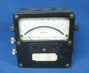 Vintage Weston Electrical Instrument Corp. watt meter.  Model 432