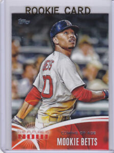 MOOKIE BETTS ROOKIE CARD 2014 Topps Baseball DODGER The Future is Now RED SOX RC