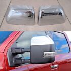 For 2017 2018 2019 2020 2021 2022 Ford F250 F350 Top Half Chrome Mirror Covers