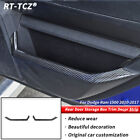 Inner Rear Door Storage Box Trim Decor Strips For Dodge RAM 2010-17 Carbon Fiber (For: 2015 Ram 1500)