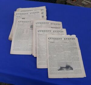 1916-1919 CURRENT EVENTS Public & Private School Condensed Newspaper Lot 86 WW1