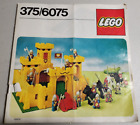 Vintage LEGO Classic Yellow Castle 375 - NO Minifigures - w/Instructions READ