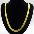 18K Yellow Gold Filled HypoAllergenic 2/3/4mm/5mm Herringbone Chain Necklace B14