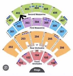 1 ticket to Weekends with Adele, June 15th, section 402 row B