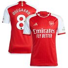 New Arsenal Odegaard #8 Red Home Youth Kids Soccer Uniform Mbappe Messi Ronaldo