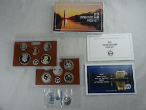 2020-S US Mint Proof Set W West Point Nickel COA & Box 11 Coins United States