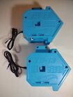 Lot of 2 Hot Wheels Track Builder System Replacement Blue Power Booster TB-13