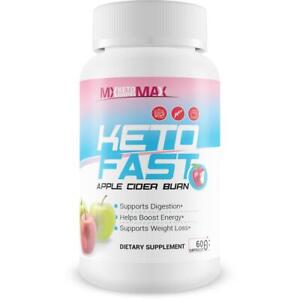 Keto Fast - Apple Cider Burn with Raspberry Ketones -  Burn Fat and Lose Weight
