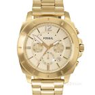FOSSIL Privateer Sport Mens Chronograph Watch, Gold Dial, Stainless Steel Band