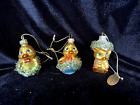 Katherines Collection Easter Chick Glitter Ornament Set of 3