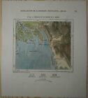 1883 Perron map CHITTAGONG AND MOUTH OF MEGHNA RIVER, BANGLADESH (#159)