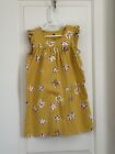 Tea Collection girls 7 multi color butterfly print ruffle  short sleeve dress