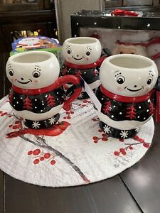 2023 Johanna Parker Carnival Cottage Snowman Christmas Holiday 1 Mug