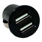 Mini Bullet Dual USB 2-Port Car Charger Adaptor for iPhone 4 4G iPod Touch Black