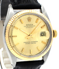 Mens ROLEX Oyster Perpetual Datejust 36mm Gold Stick Dial  Watch