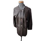 Vintage 1960's Mid Western Wisconsin Deerskin Leather Jacket M Brown Barn Coat